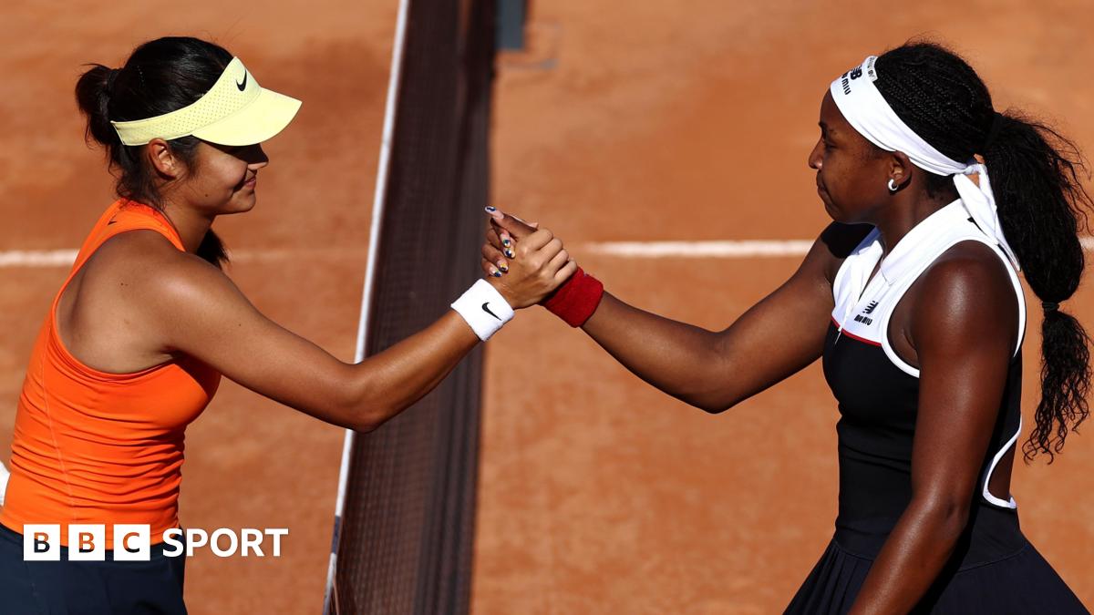 Raducanu's Rome run ended by classy Gauff