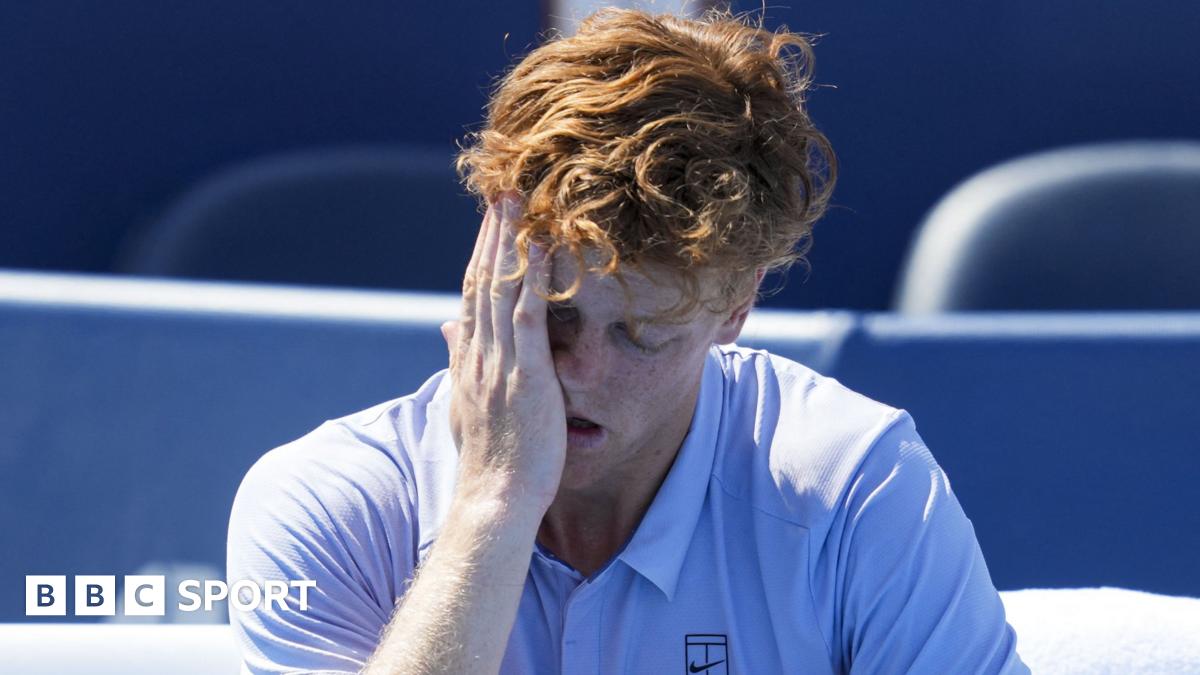 Cincinnati Open: Jannik Sinner retires from Carlos Alcaraz final with illness six days before US Open begins