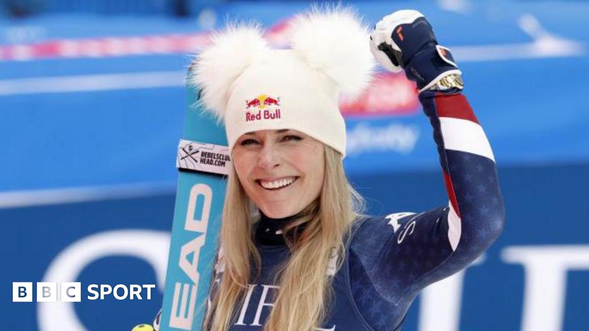 Lindsey Vonn, a sus 41 años, se convierte en la ganadora de mayor edad de la Copa del Mundo de descenso