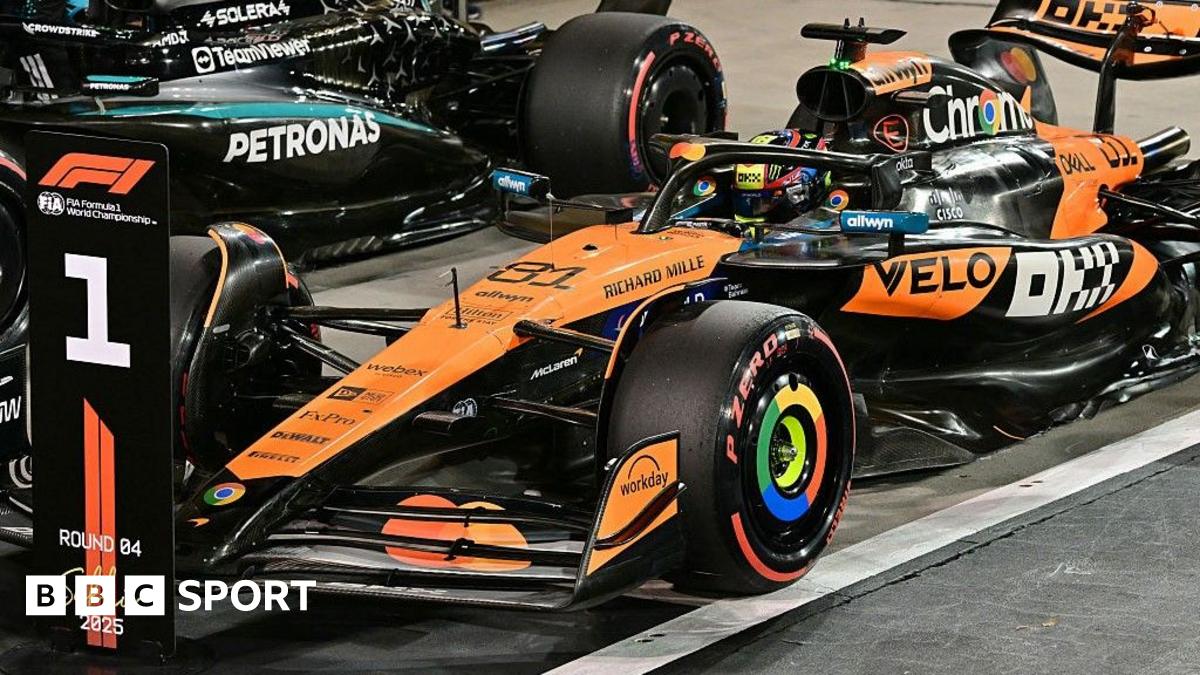 Piastri takes Bahrain pole with Russell second