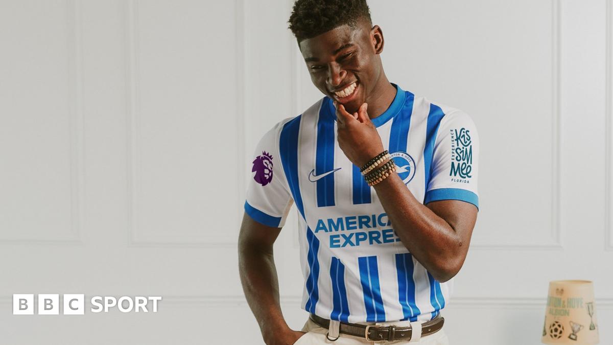 ウェア Brighton & Hove Albion FC football shirt Brighton news: Home shirt for 2024-25 season unveiled - BBC