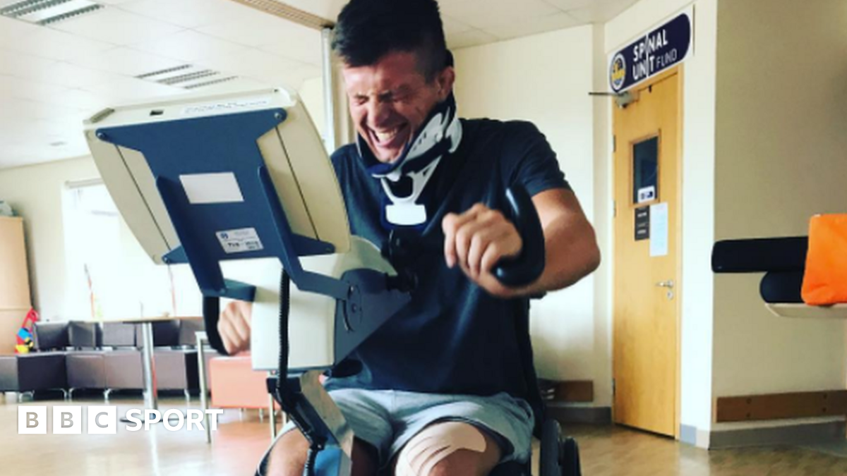 Ed Jackson: Dragons rugby player on his battle to walk again - BBC Sport