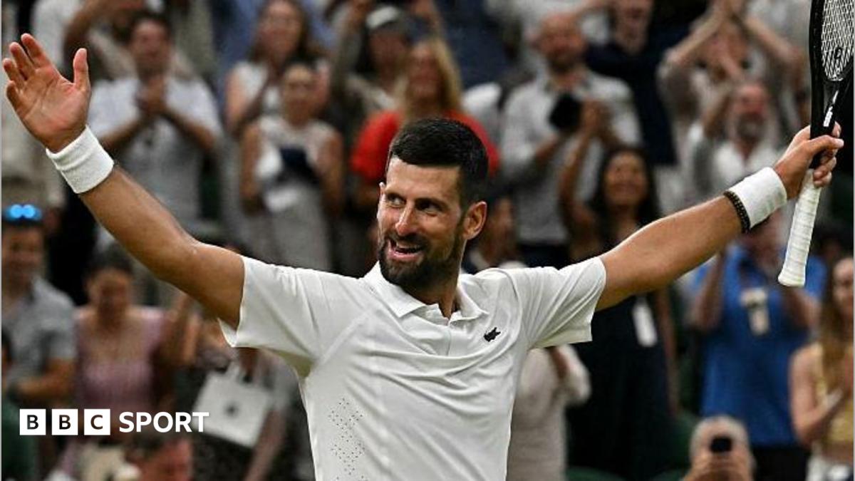Watch Wimbledon: Djokovic breaks Auger-Aliassime to take control of third set