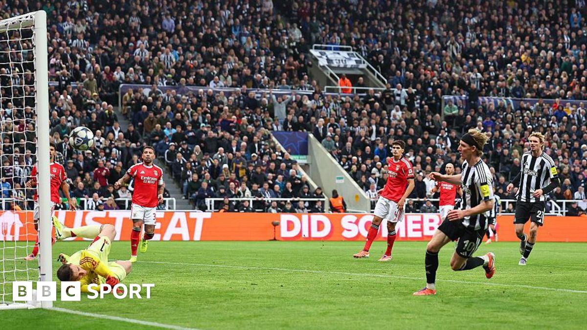 Gordon Sets Newcastle Record With Three Champions League Goals