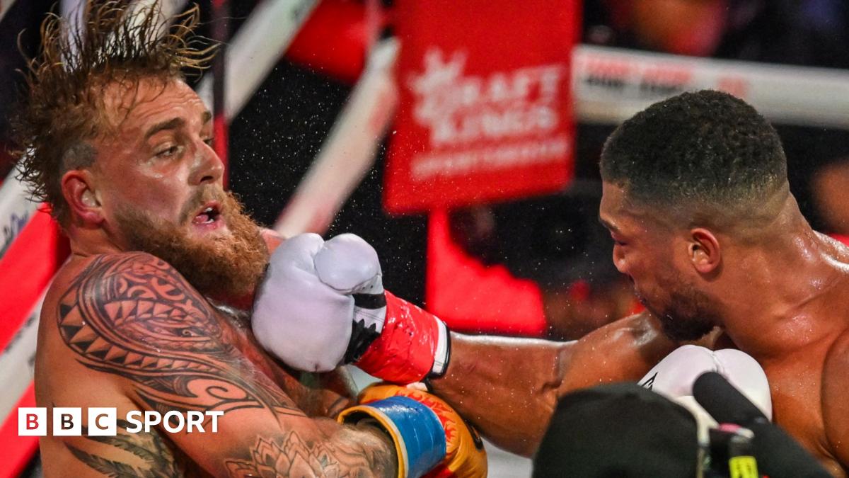 Jake Paul vs Anthony Joshua: el británico gana en el sexto asalto de peso pesado