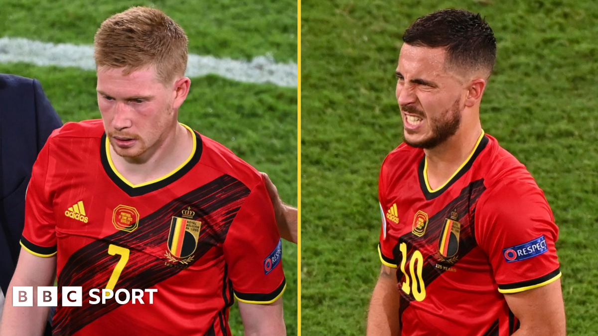 Eden Hazard & Kevin de Bruyne injury latest: Pair stay with Belgium squad -  BBC Sport