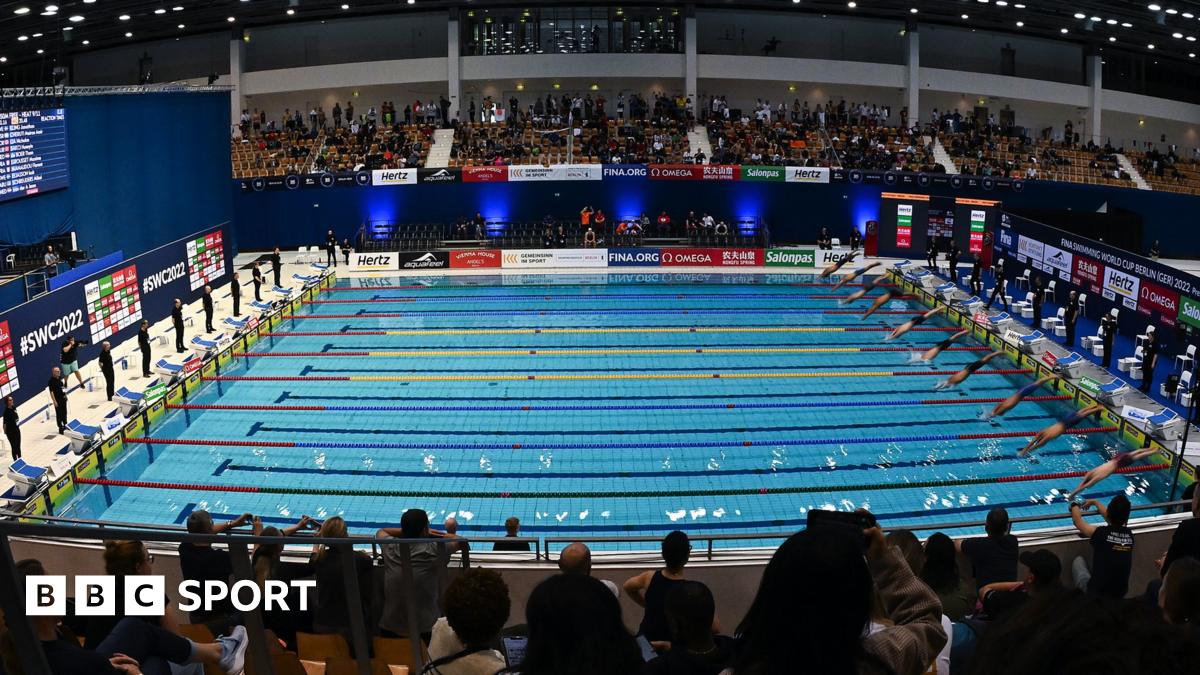 General view during day one of the Swimming World Cup in Berlin in 2022