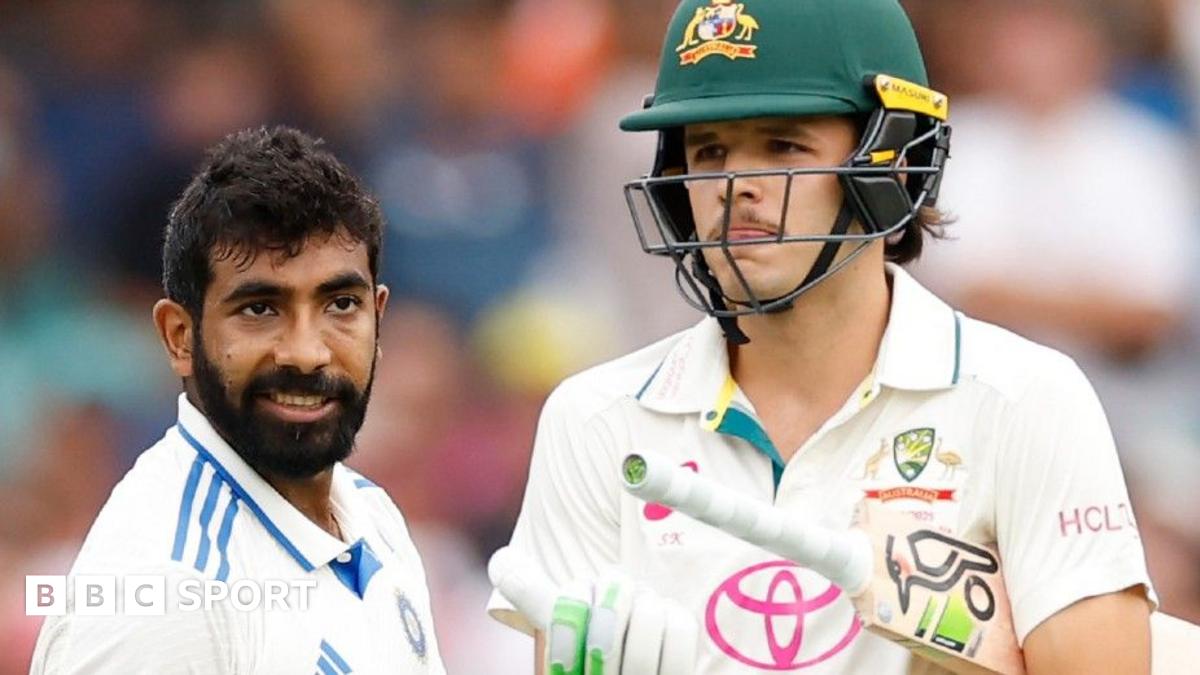 Australia v India: Jasprit Bumrah strikes late but hosts on top in Sydney  www.bbc.com