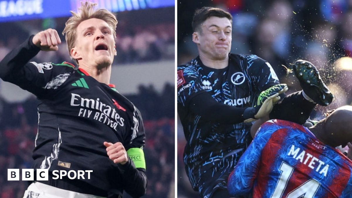 Champions League: Arsenal's thrash PSV & Aston Villa win at Brugge