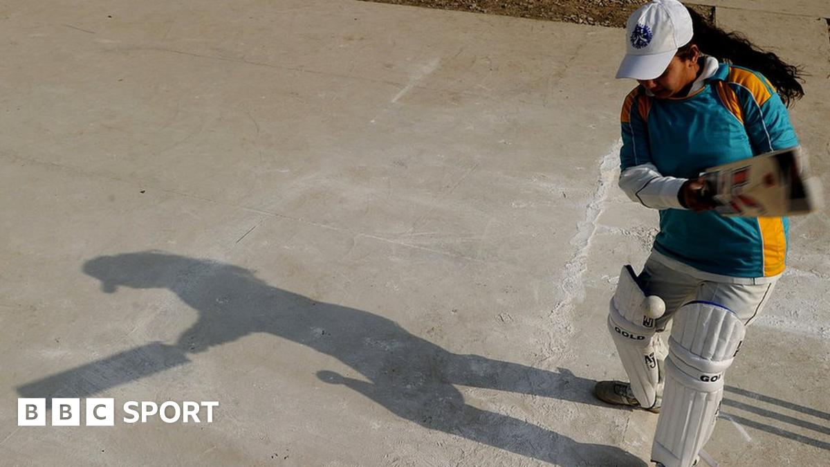 A girl plays cricket in Afghanistan