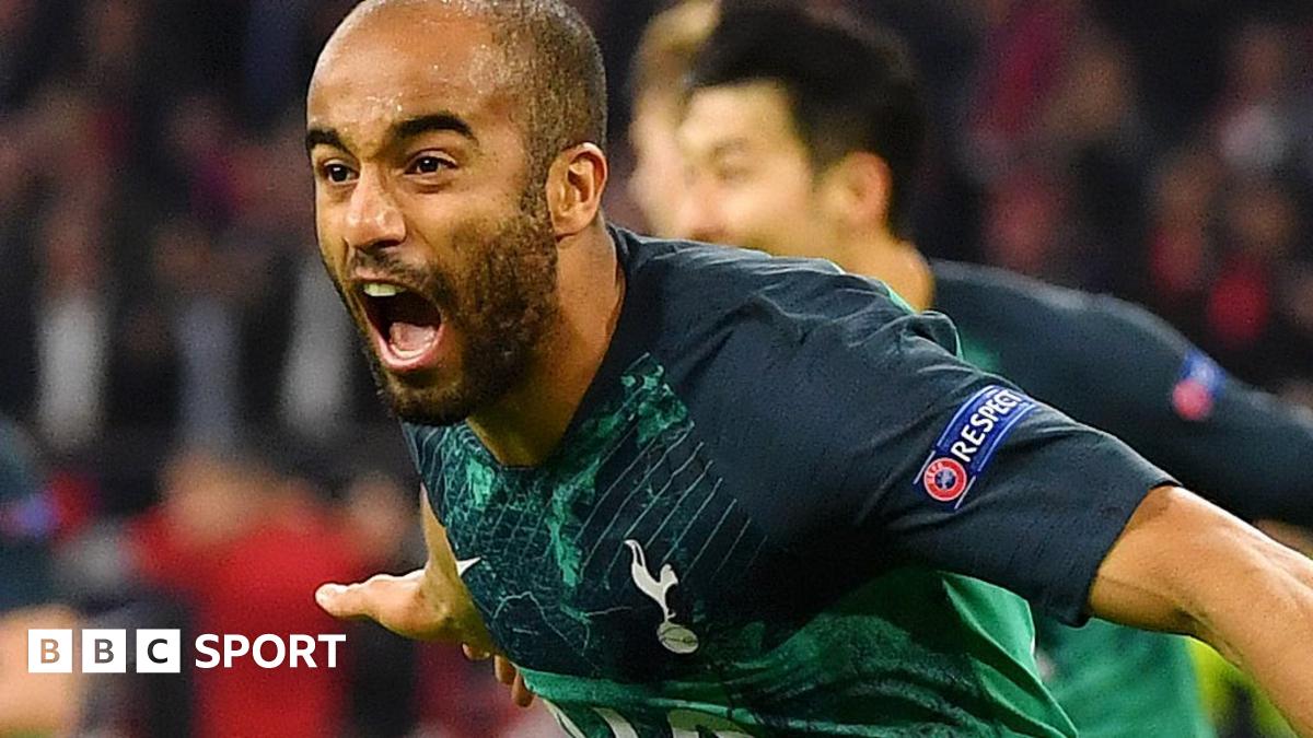 Ajax 2 3 Tottenham 3 3 on aggregate Spurs win on away goals Lucas Moura scores dramatic winner BBC Sport
