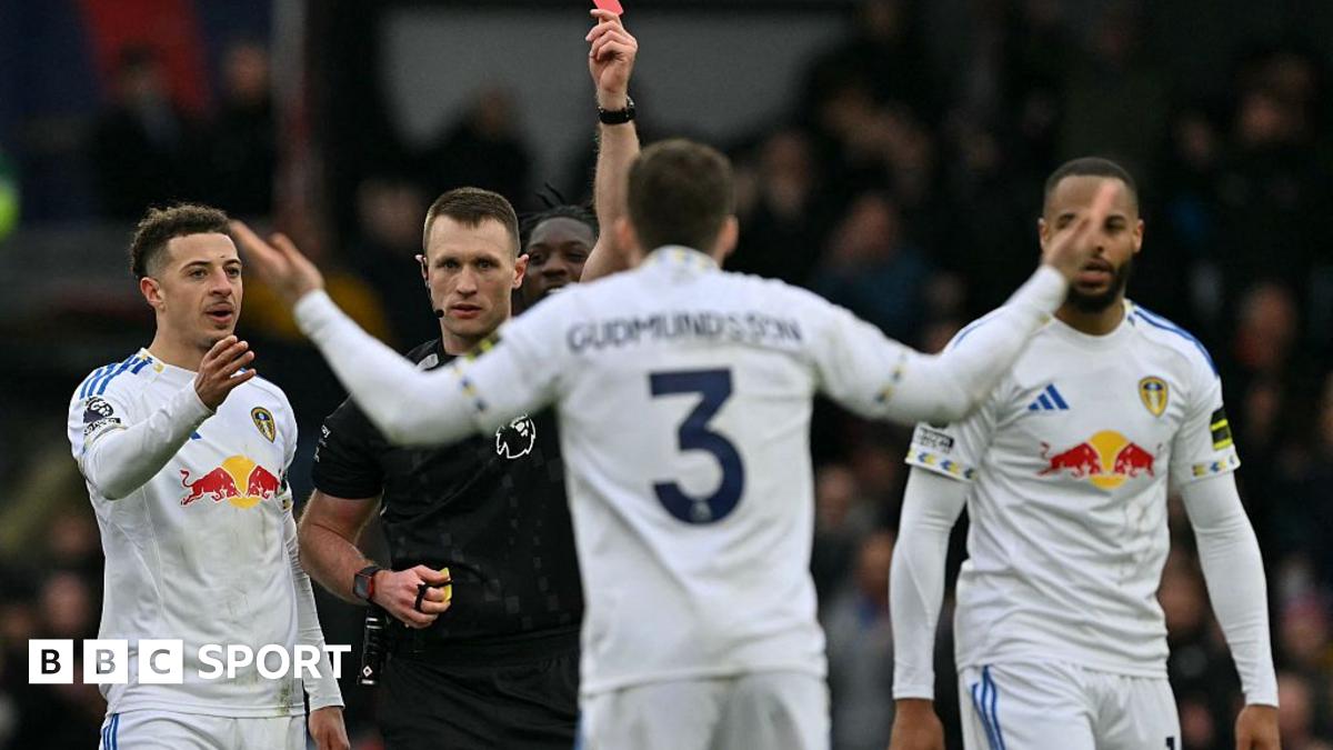 Leeds defender Gudmundsson wrongly sent off at Palace - panel
