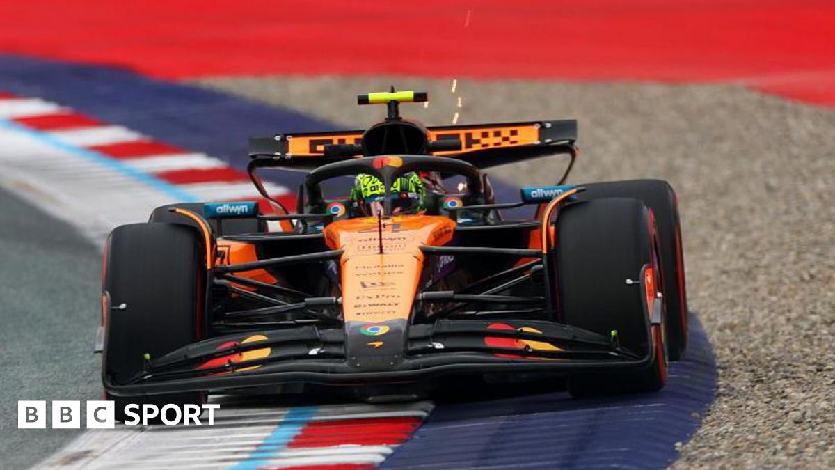 Norris leads team-mate Piastri in Austria practice