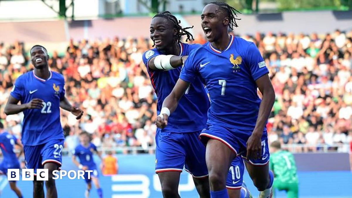 Denmark U21 2-3 France U21: Tottenham's Mathys Tel scores winner in comeback win