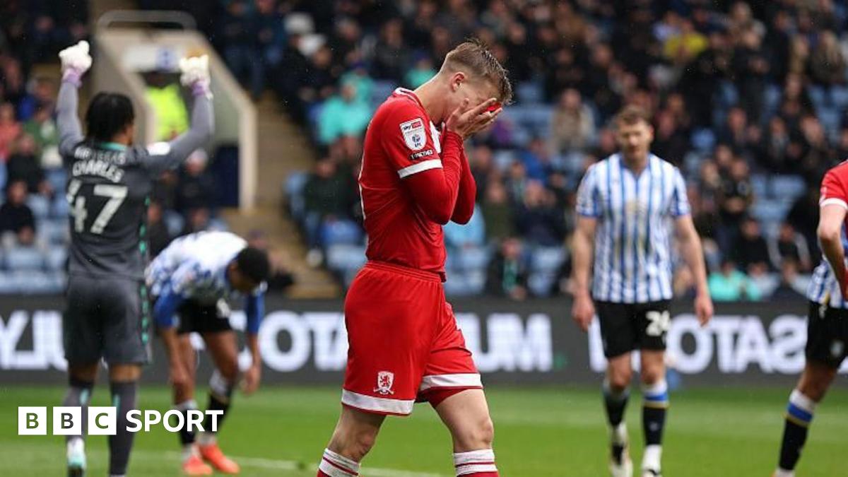 Middlesbrough Loses 2-1 to Sheffield Wednesday, Playoff Hopes Diminish