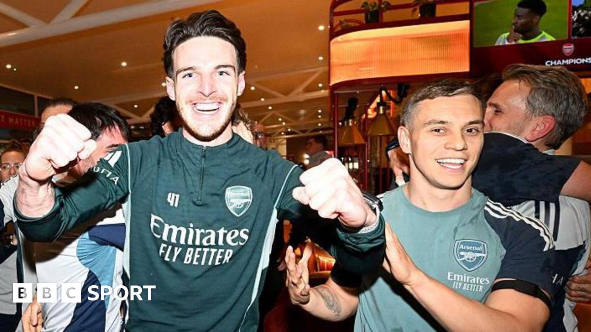 Boats, fire and a TikTok song - inside Arsenal's title win