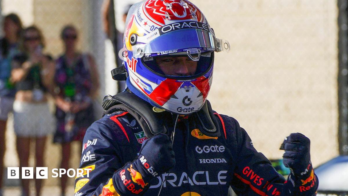 US Grand Prix: Max Verstappen takes Austin pole with Lando Norris second and Oscar Piastri sixth