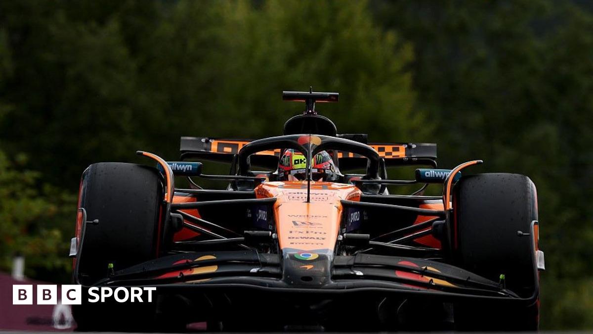 Piastri fastest in Belgian GP first practice