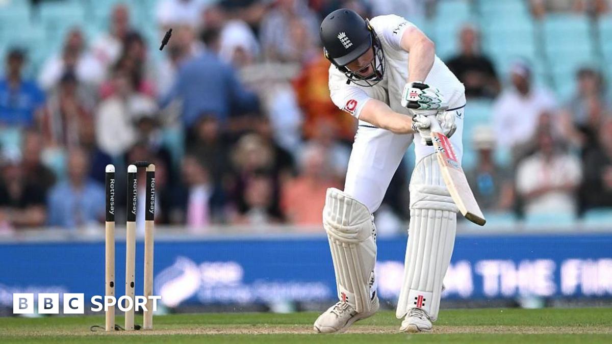 Crawley falls late as India take upper hand