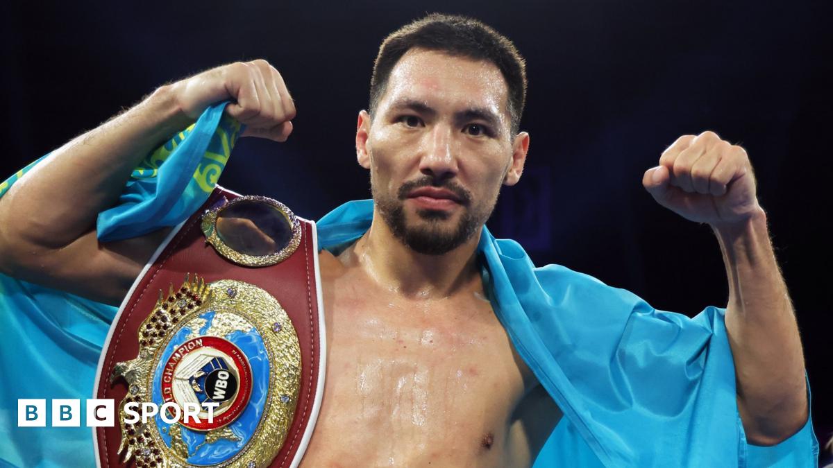 Janibek Alimkhanuly defends WBO middleweight world title and calls out Saul  'Canelo' Alvarez - BBC Sport