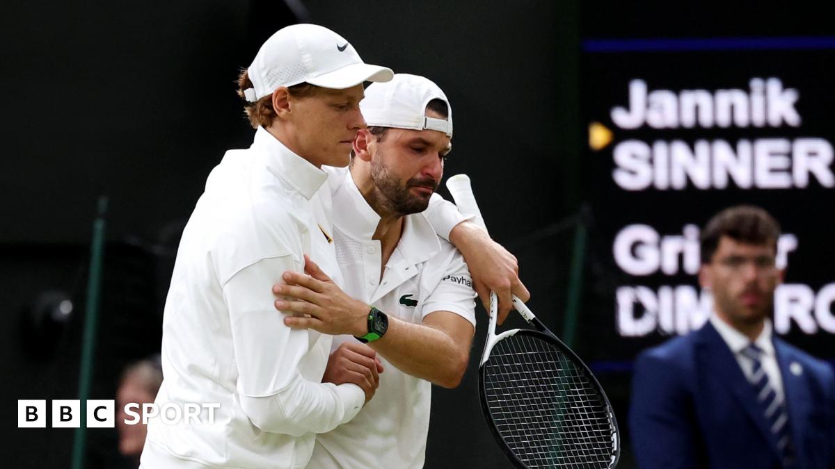 Wimbledon 2025: Jannik Sinner says progress 'not a win' after Grigor Dimitrov injury