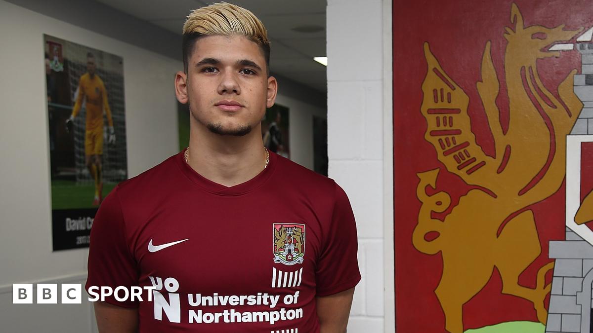 Boris Mathis: Everton striker joins Northampton Town on loan - BBC Sport