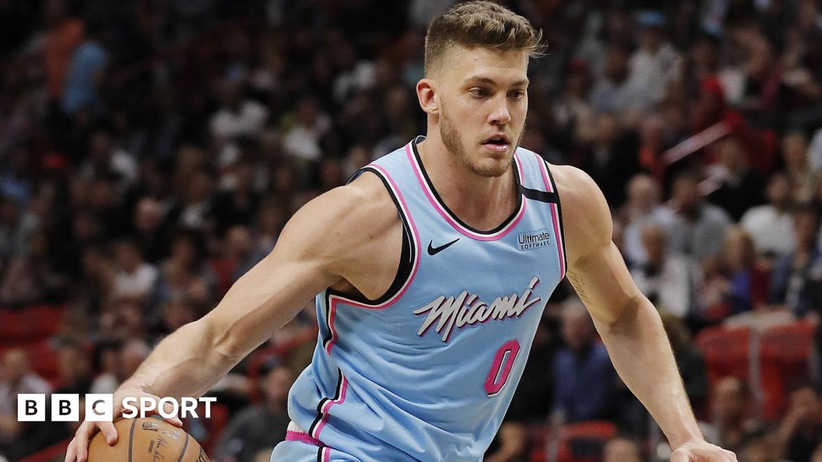 Meyers Leonard Miami Heat forward fined and given oneweek ban for