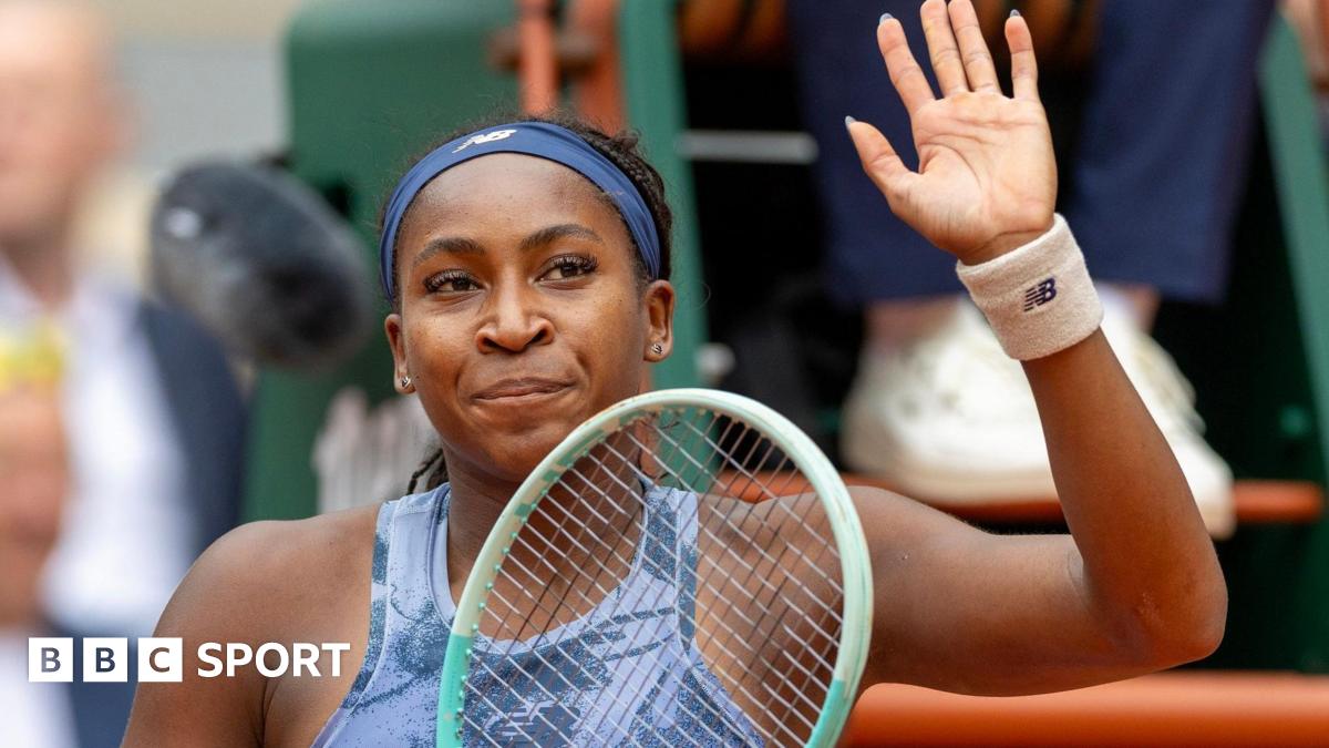 'OK, no racquets...' - but Gauff makes serene progress