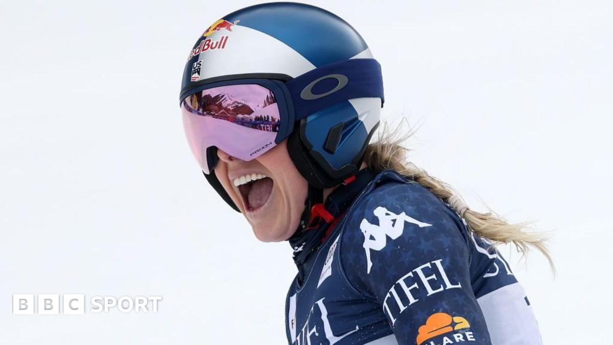 Lindsey Vonn secures first podium finish since comeback at age of 40