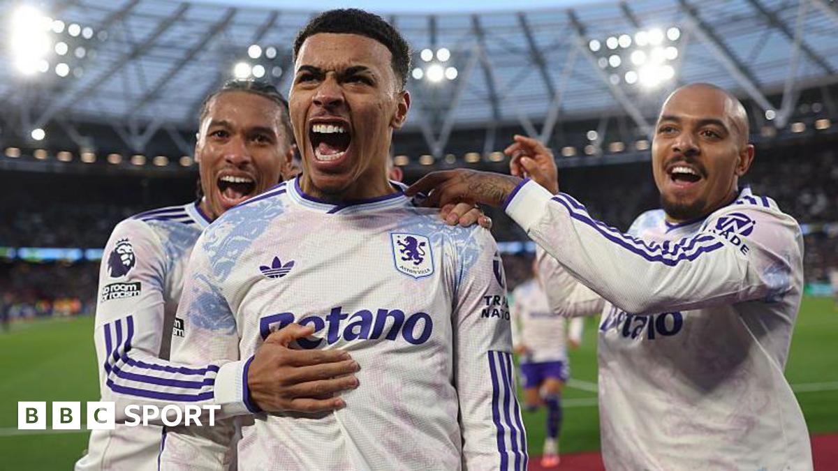 Rogers stuns West Ham as Villa claim ninth straight winMorgan Rogers scores two second-half goals as Aston Villa twice come from behind to beat West Ham and extend their winning run in all competitions to nine matches.