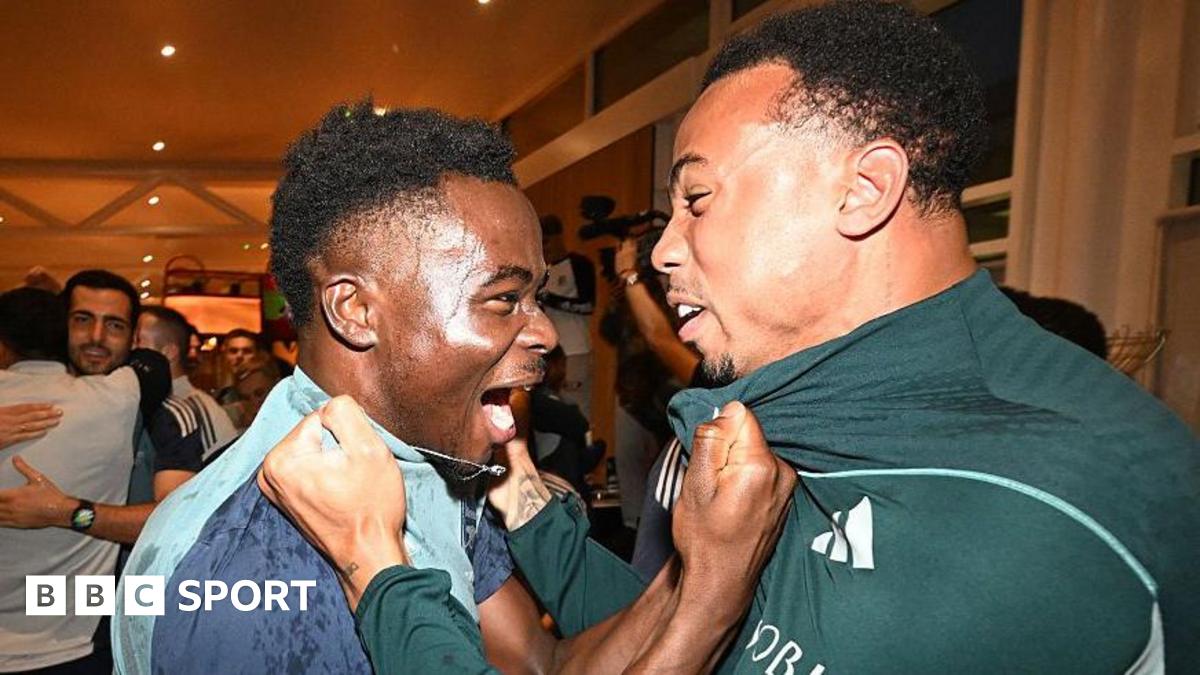 Boats, fire and a TikTok song - inside Arsenal's title win