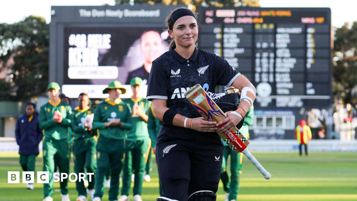 New Zealand's Amelia Kerr hits 179 not out against South Africa in record women's ODI chase