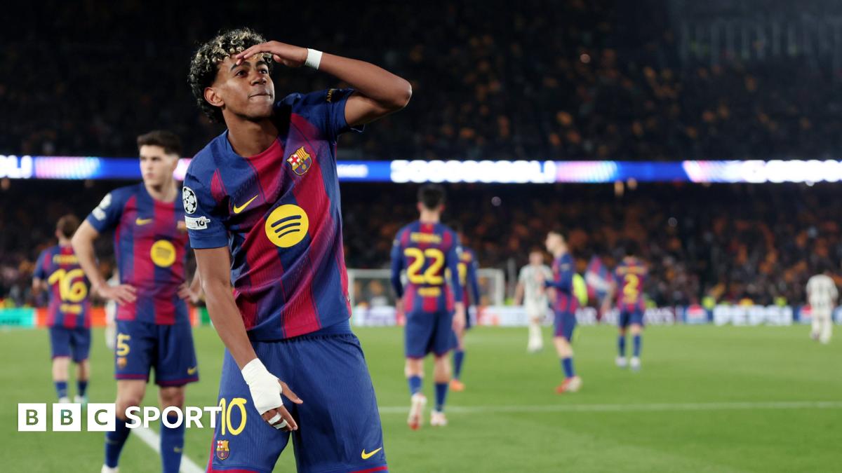 Champions League: Barcelona cut loose with seventh goal as Newcastle collapse - BBC