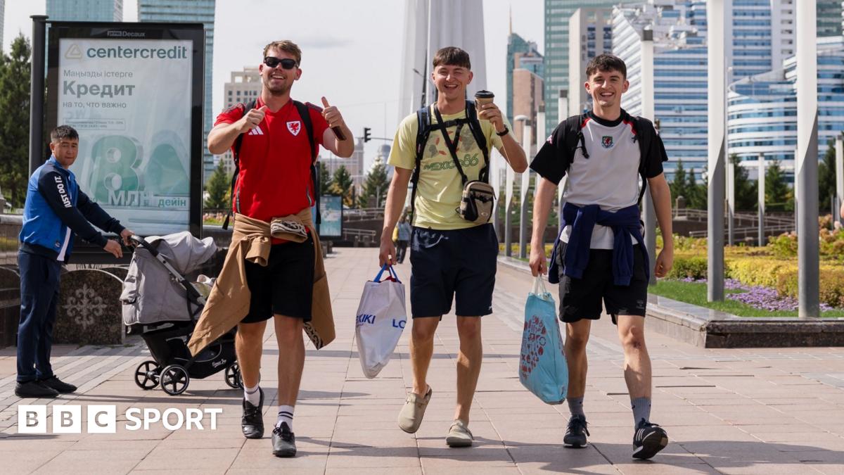 Horse riding and eating horse four ways - Wales fans do Kazakhstan