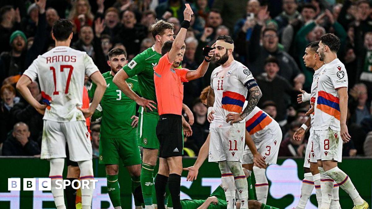 Armenia captain 'lost his head' - Republic of Ireland's Azaz on red card