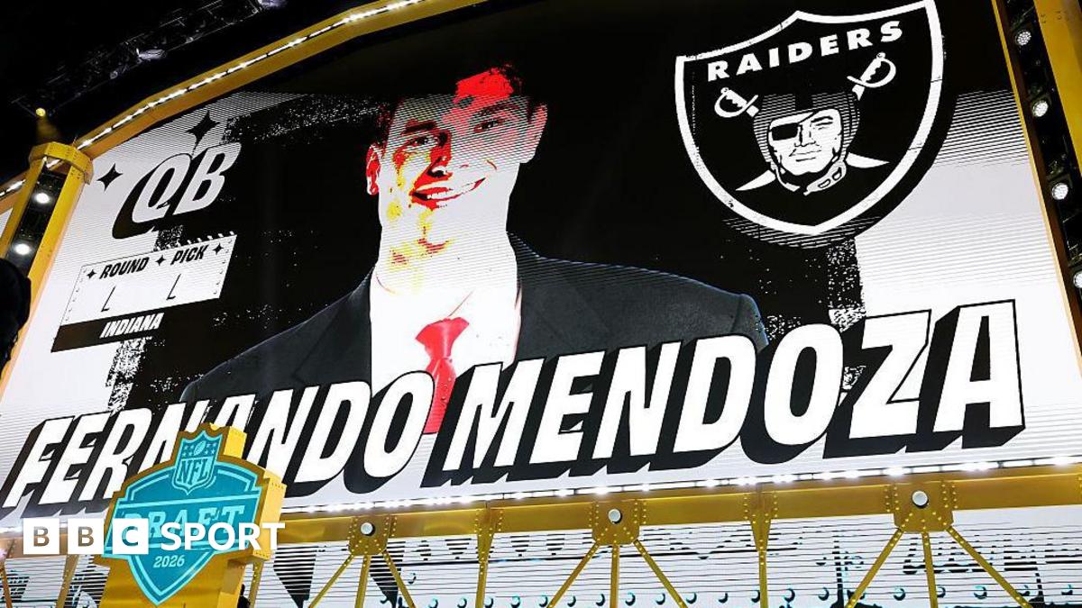 Raiders take Mendoza with first pick of NFL Draft
