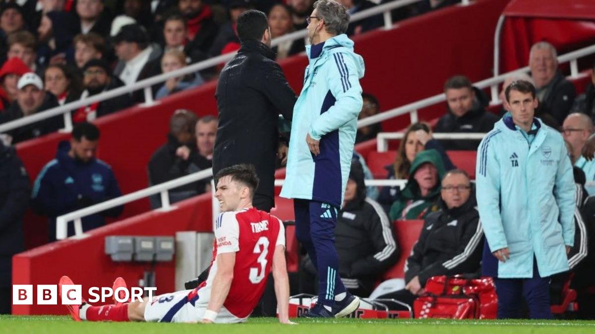 Tierney goes off injured on Arsenal return