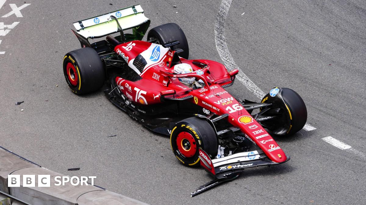 Leclerc fastest despite complaints and collision