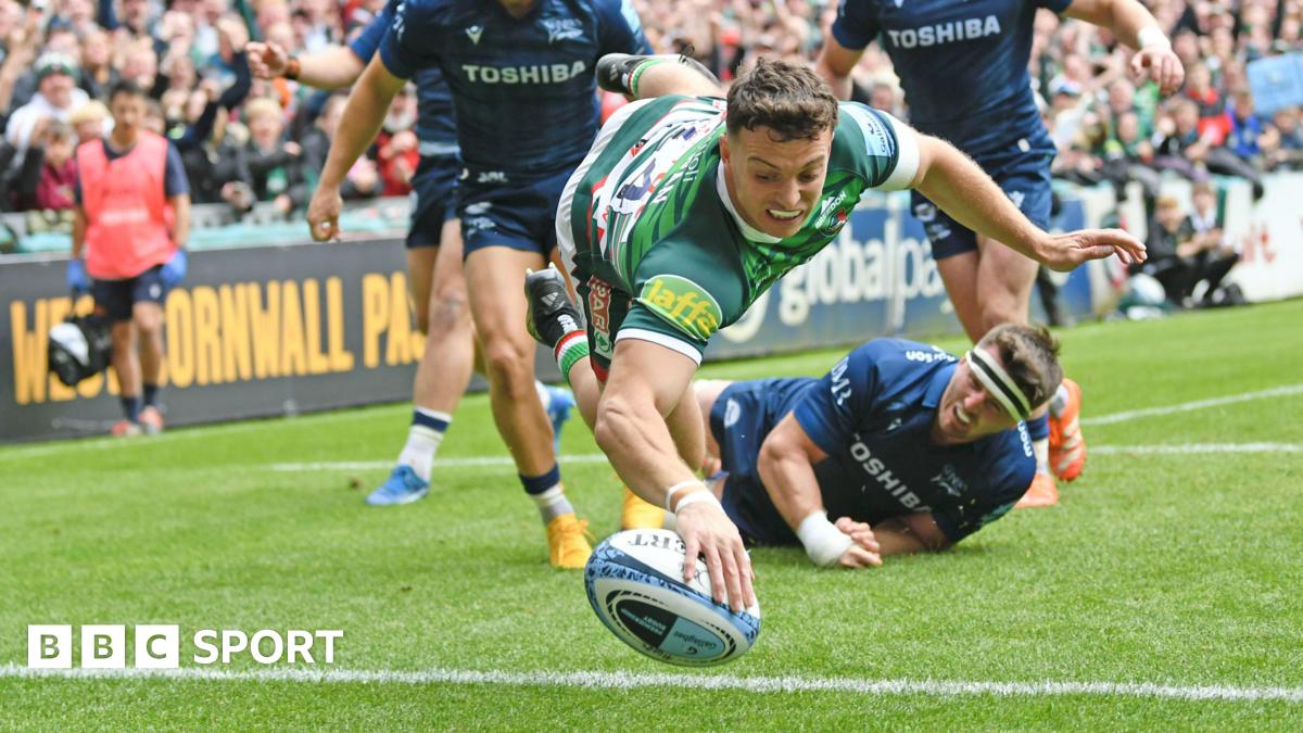 Leicester hold off Sale to reach Premiership final