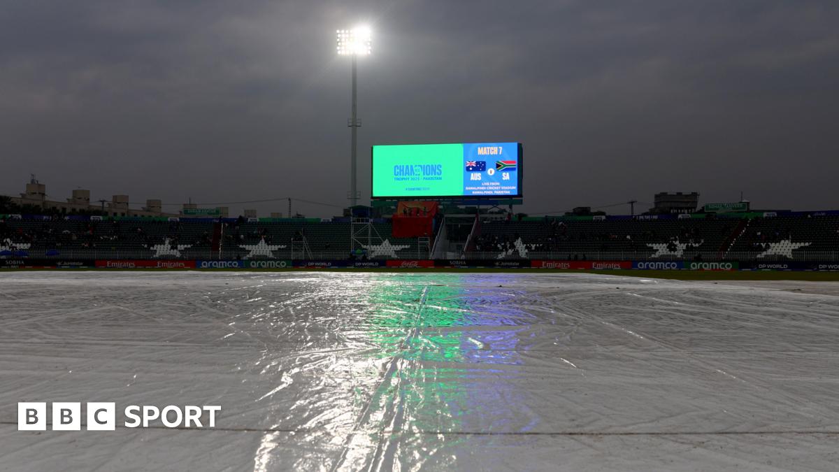 Australia-S Africa washed out at Champions Trophy