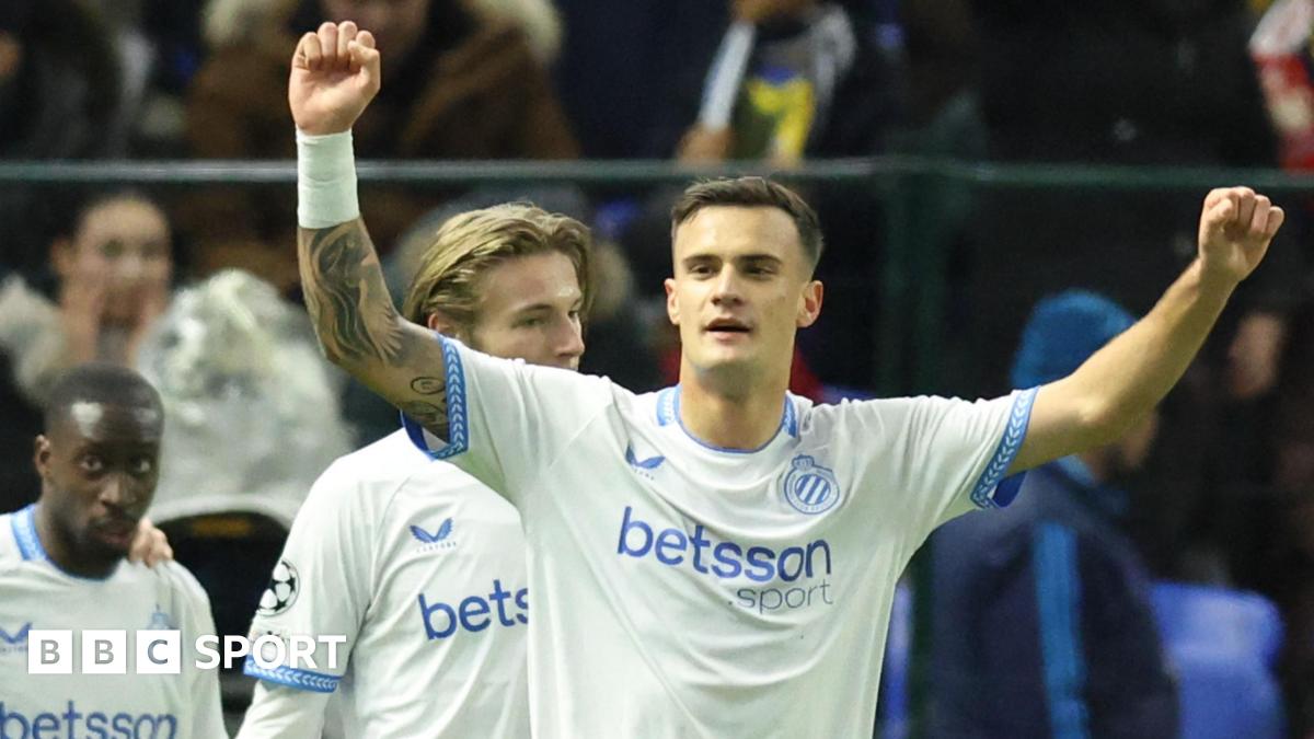 Kairat 1-4 Club Brugge: Visitors win to maintain Champions League play-off hopes