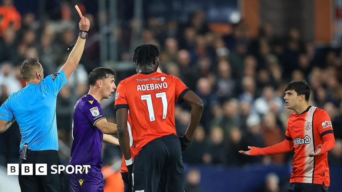 Liam Walsh Luton midfielder says sorry to fans over two red cards