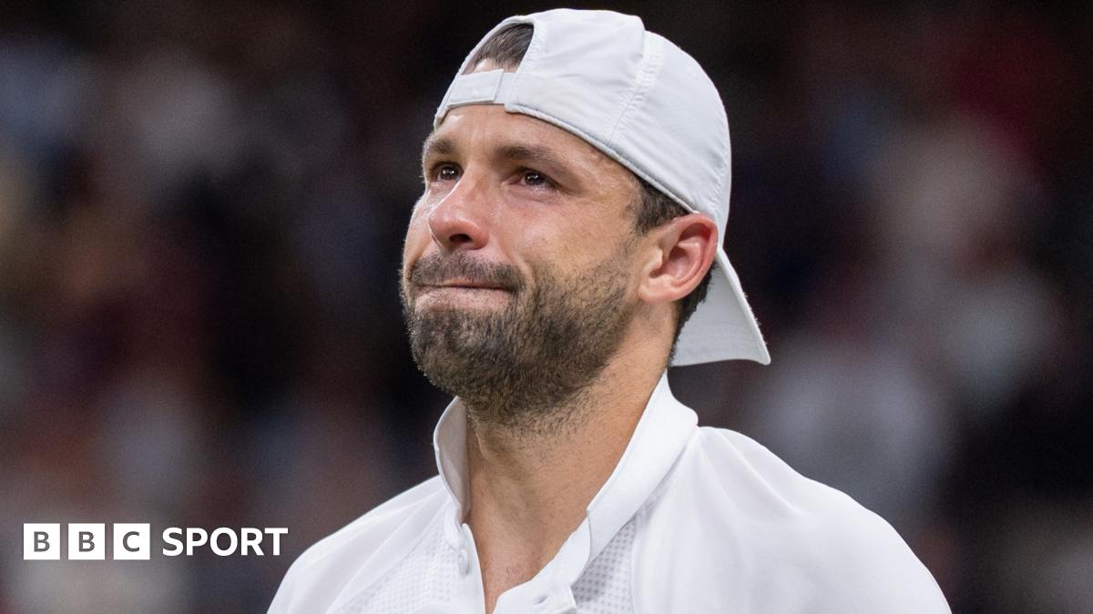 Devastated Dimitrov retires injured when two sets up on Sinner