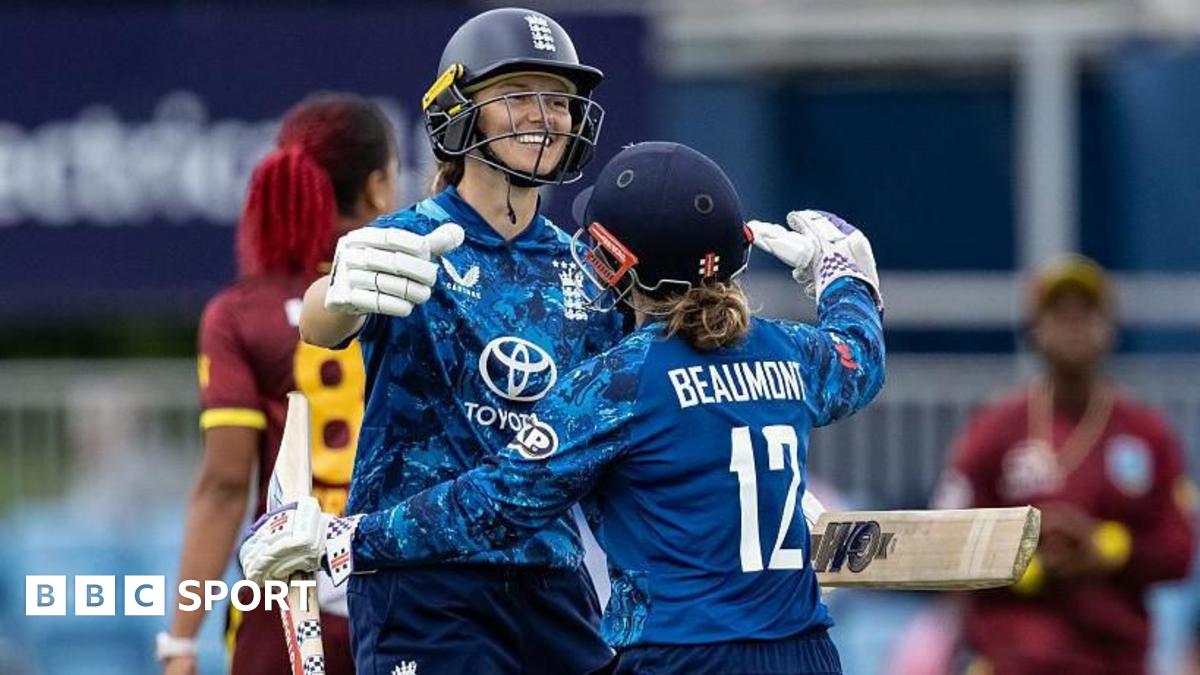 England vs West Indies: Amy Jones and Tammy Beaumont hundreds set up 108-run win