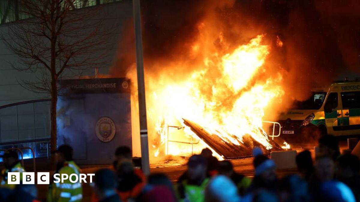 Man City: Fire engulfs kiosk at Etihd before Champions League tie