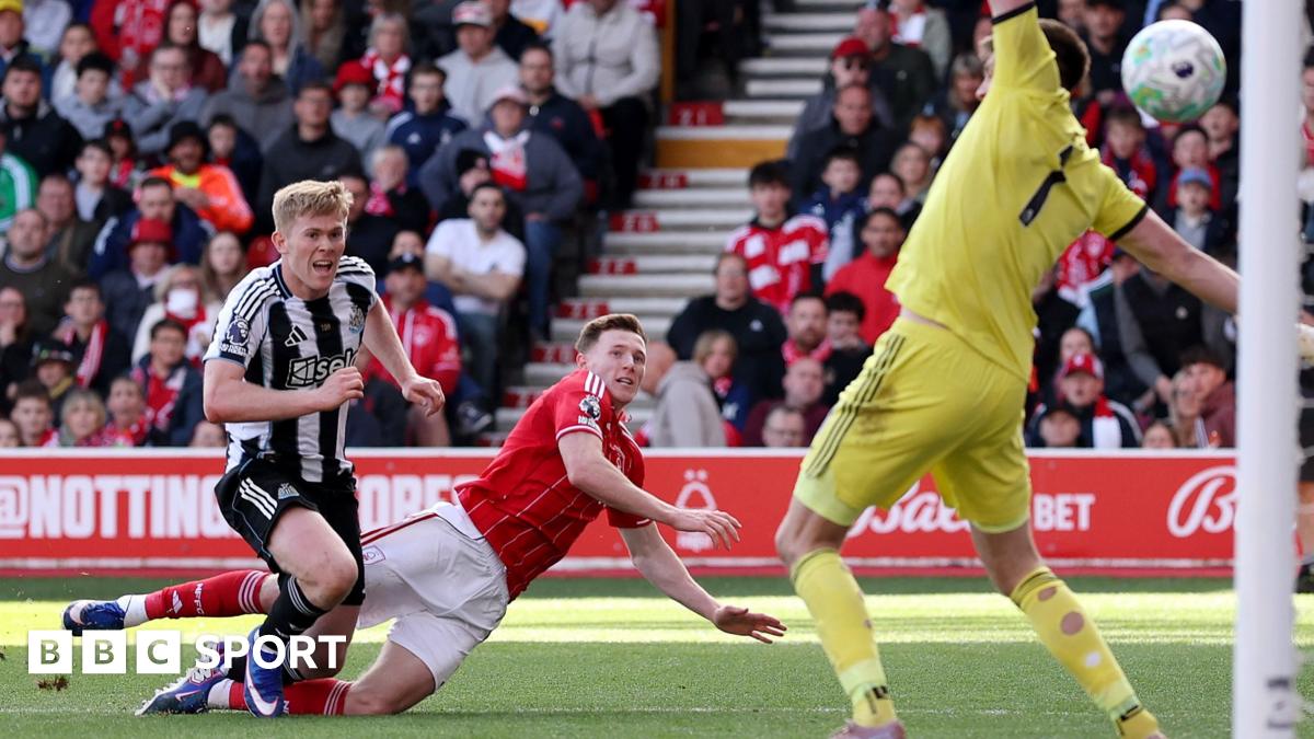BBC Sport가 전한 Nottingham Forest vs Newcastle 경기 관련 이미지