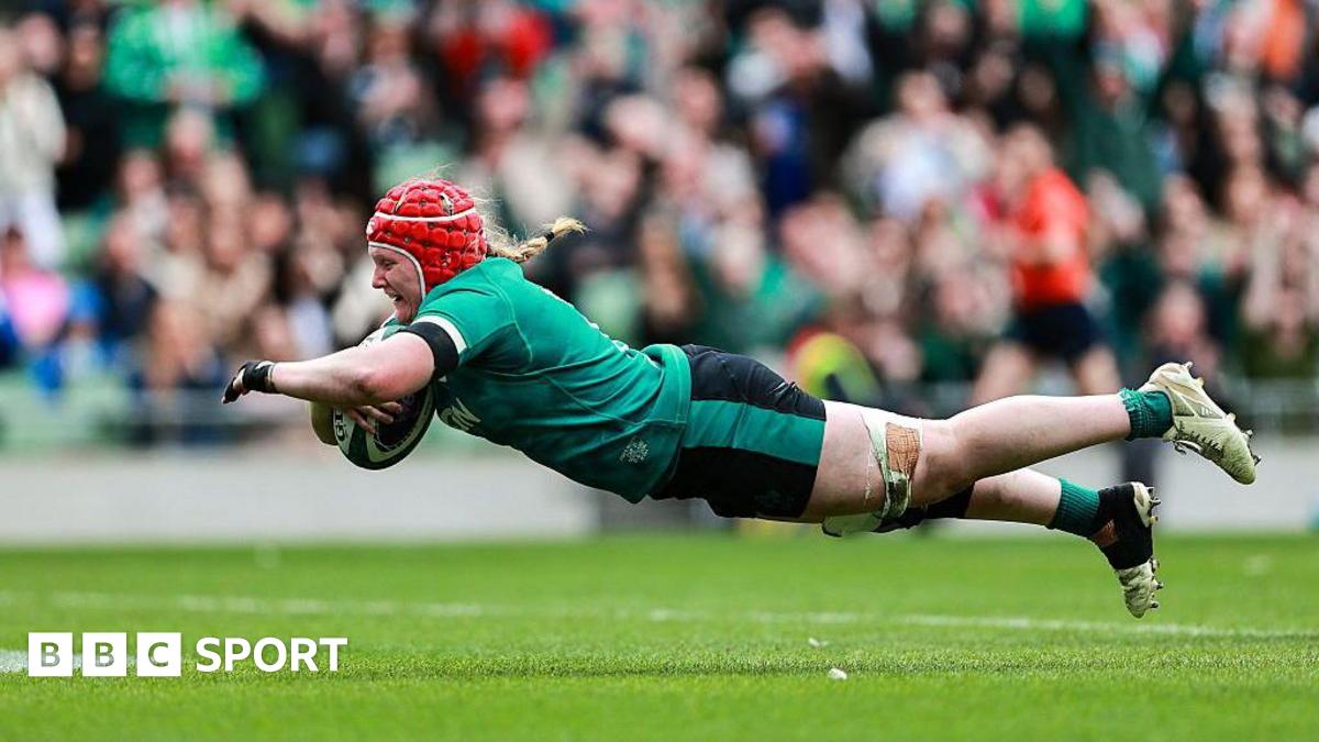 Ireland thrash Scotland in front of record crowd