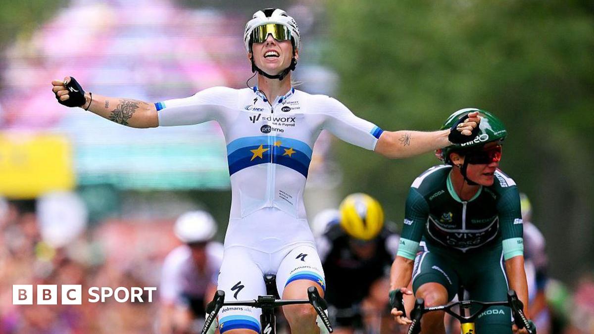 Wiebes wins chaotic stage of Tour de France Femmes