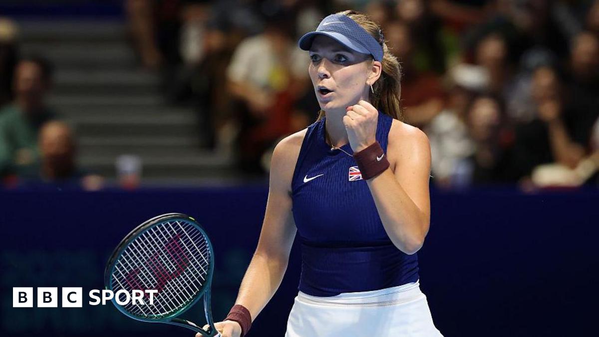 Katie Boulter in action