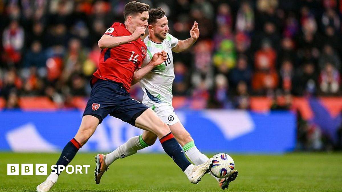 Republic of Ireland players during World Cup play-off